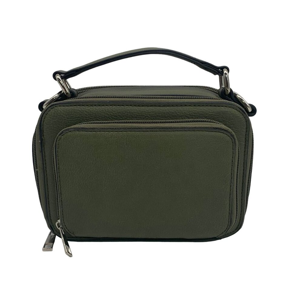 K Carroll Green Vegan Leather Kelsey Crossbody